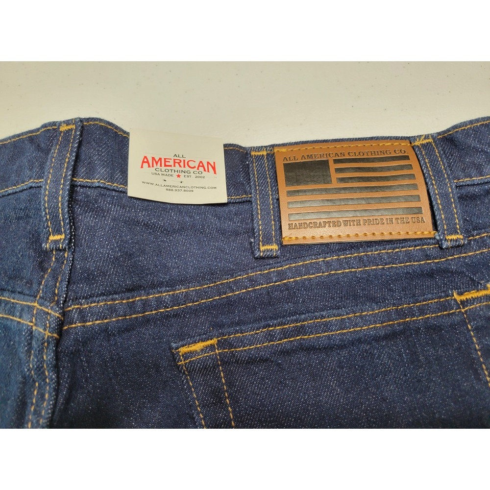 All American Clothing Ladies Jean Boot Cut Size 18A NWT Dark Wash Mid-rise Waist - Picture 4 of 9